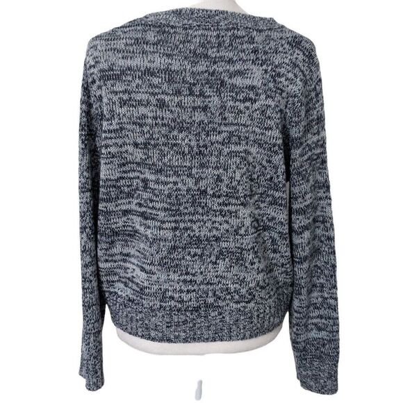 Divided Blue Cropped Sweater Size Medium H&M Blue Sweater Navy Blue Sweater - Picture 4 of 6